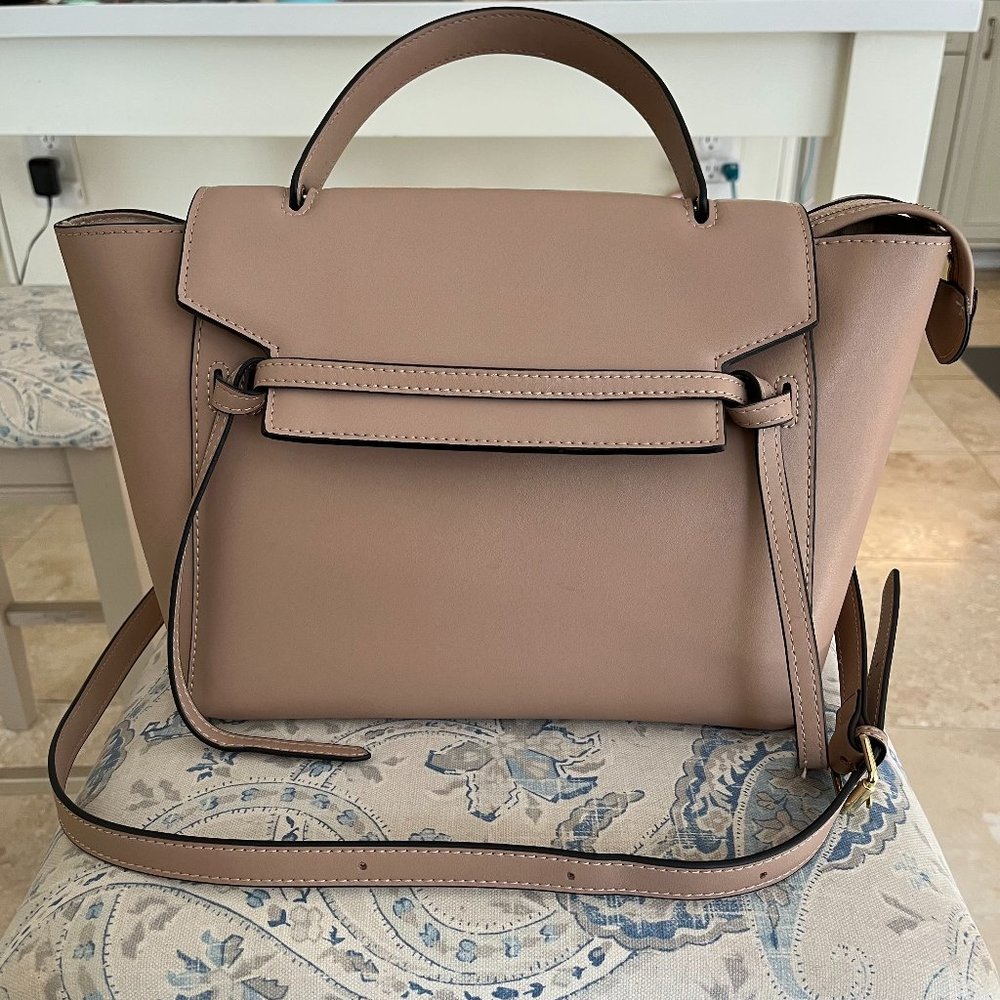 Celine Style "Belt" Fashion Bag non brand Ed Faux Leather w Crossbody Strap